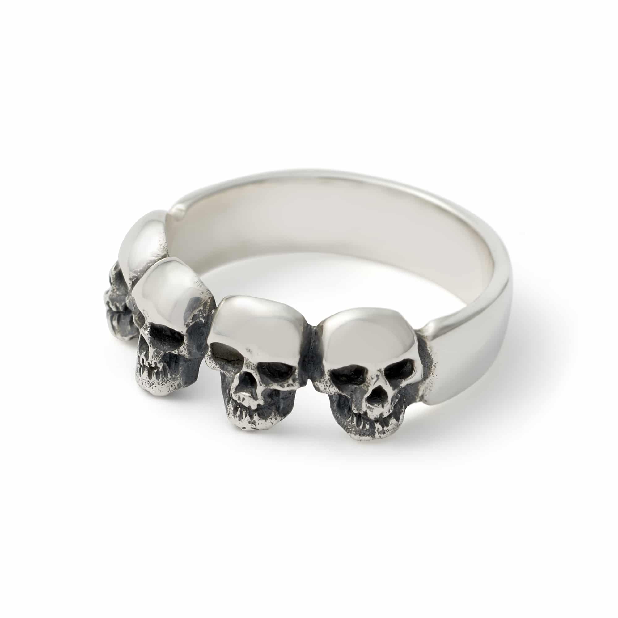4 Small Skulls Ring - The Great Frog
